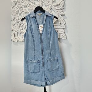 NWT C & V  Blue Jean Jumper Cotton Shorts. Fun & Sporty! Sz XS, S, Lg & XL